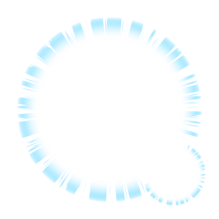 White Spike Sky Blue